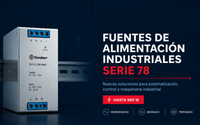 Finder amplía la Serie 78 con nuevas fuentes de alimentación industriales para entornos de alta exigencia